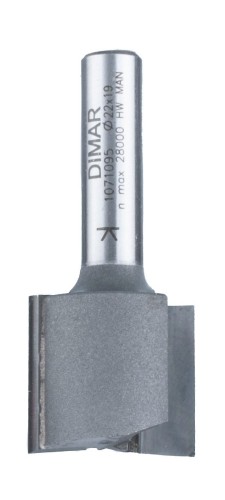 DIMAR frez prosty Z2 D22 B19 L51 d8 1071095