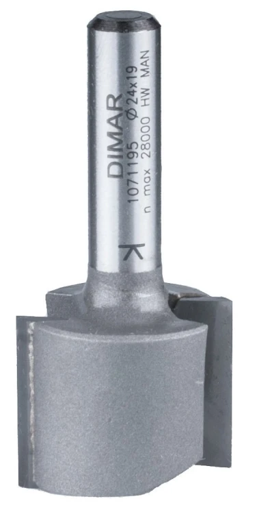 DIMAR frez prosty Z2 D24 B19 L51 d8 1071195