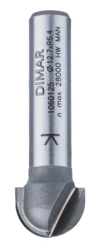 DIMAR frez półwałek czołowy Z2 D12,7 B9 L41 R6,3 d8 1060125