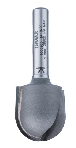 DIMAR frez półwałek czołowy Z2 D18 B19 L48 R9 d6 1060203