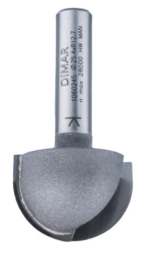 DIMAR frez półwałek czołowy Z2 D25,4 B17,5 L50 R12,7 d8 1060245