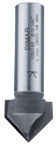 DIMAR frez V Z2 D19,1 B16 L54 a90° d12 1050169