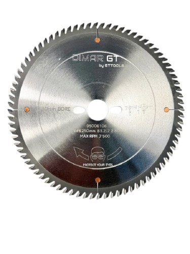 DIMAR piła tarczowa DFS do płyt laminowanych D250 B3,2 c2,2 d30 a10° Z80 95006106