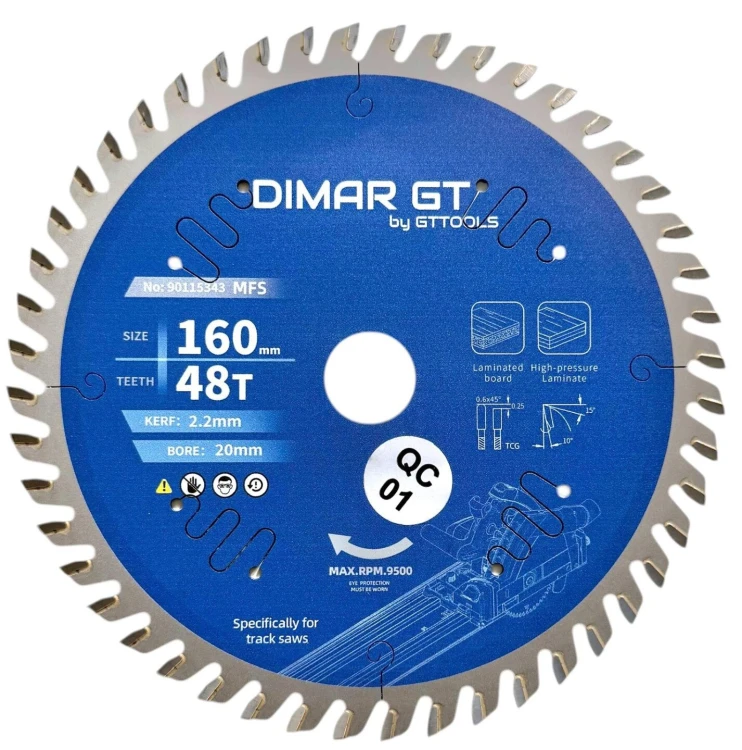 DIMAR piła tarczowa MFS Blue Coating D160 B2,2 c1,6 d20 Z48 90115343