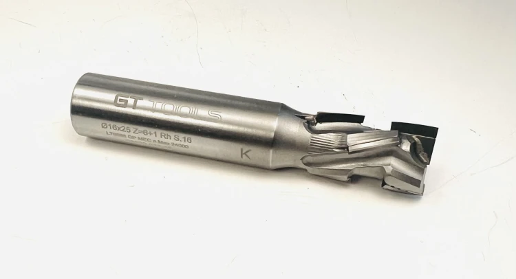 DIMAR frez diamentowy prosty Z2+1 D16 B25 L85 d16 RH S6832.016.25 — widok 2