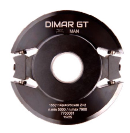 DIMAR głowica nasadzana MULTI-PROFIL Z2 D114 B40/50 d30 7760081 — widok 2