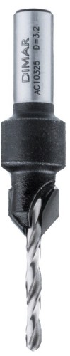DIMAR wiertło z pogłębiaczem D3,2/10 L48 d8 a41° 2022325
