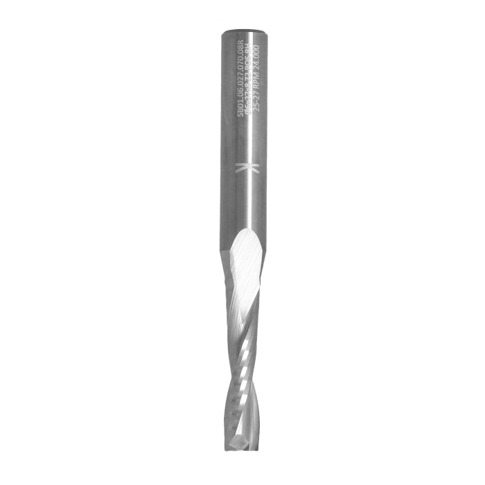 ITA TOOLS frez spiralny pozytyw Z2 D6 I27 L70 S8 wykańczający