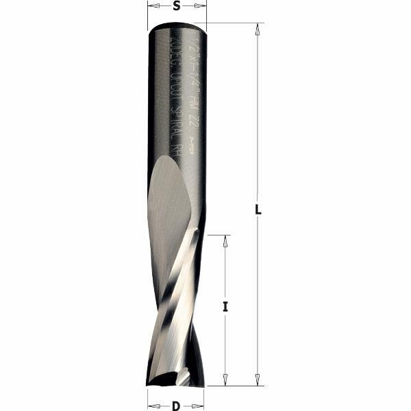 ITA TOOLS frez spiralny pozytyw Z2 D8 I22 L70 S8 wykańczający
