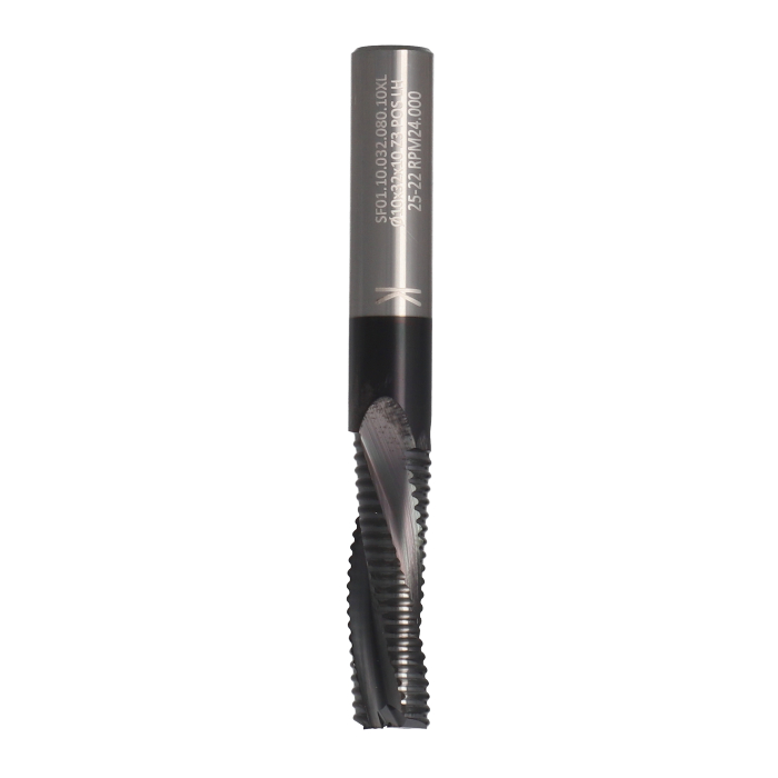 ITA TOOLS frez spiralny pozytyw Z3 D10 I32 L80 S10 zgrubny powłoka NaDia