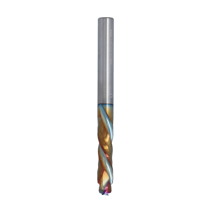 ITA TOOLS frez spiralny kompresyjny pozytyw + negatyw Z2+2 D6 I25 L65 S6 wykańczający powłoka Platinum