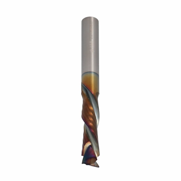 ITA TOOLS frez spiralny kompresyjny pozytyw + negatyw Z2+2 D8 I35 L80 S8 wykańczający powłoka Platinum