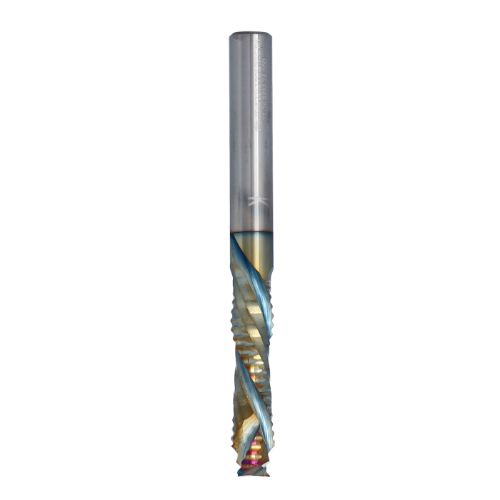 ITA TOOLS frez spiralny kompresyjny pozytyw + negatyw Z2+2 D8 I35 L80 S8 zgrubny powłoka Platinum