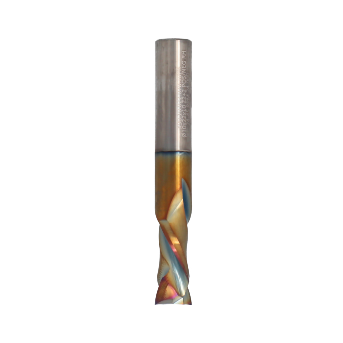 ITA TOOLS frez spiralny kompresyjny pozytyw + negatyw Z2+2 D10 I22 L70 S10 wykańczający powłoka Platinum