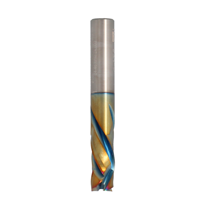 ITA TOOLS frez spiralny kompresyjny pozytyw + negatyw Z3+3 D10 I22 L70 S10 wykańczający powłoka Platinum