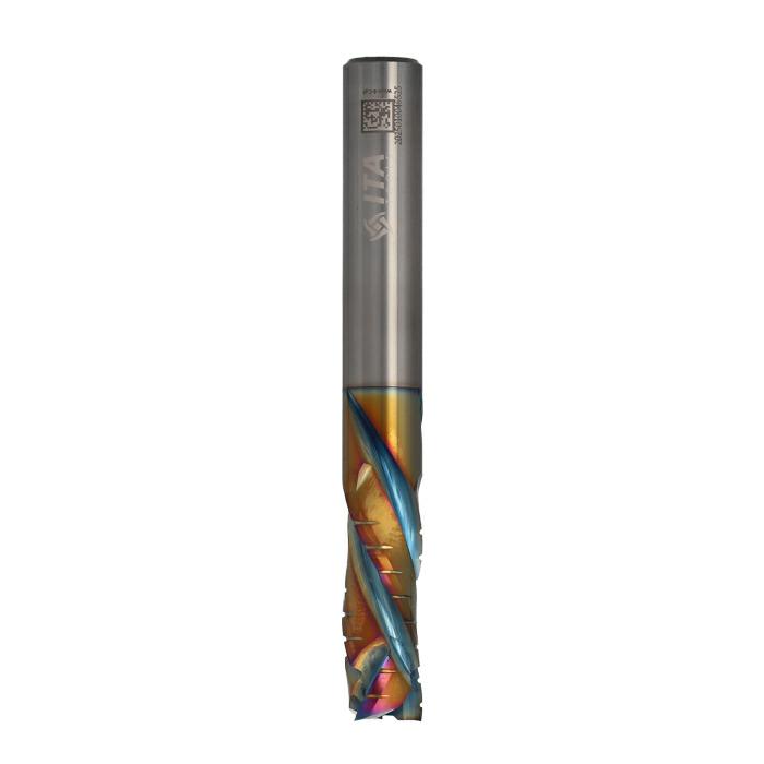 ITA TOOLS frez spiralny kompresyjny pozytyw + negatyw Z3+3 D10 I27 L80 S10 wykańczający powłoka Platinum