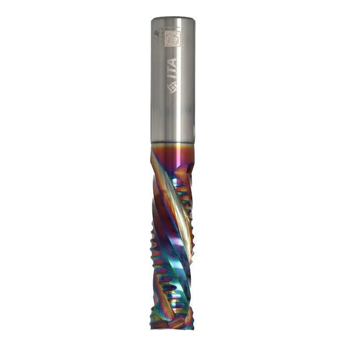 ITA TOOLS frez spiralny kompresyjny pozytyw + negatyw Z2+2 D16 I52 L110 S16 zgrubny powłoka Platinum