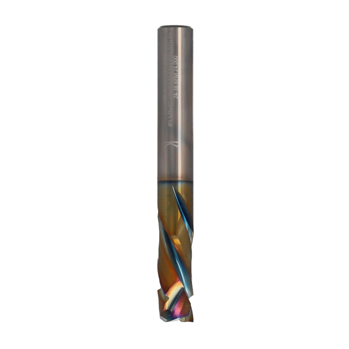 ITA TOOLS frez spiralny kompresyjny pozytyw + negatyw Z3+3 D9,52 I22,22 L76,2 S9,52 wykańczający powłoka Platinum