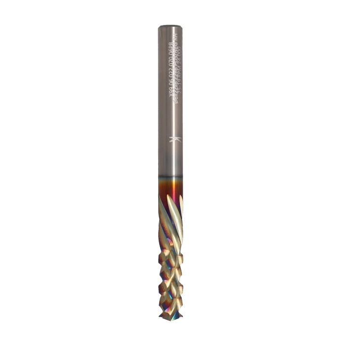 ITA TOOLS frez spiralny kompresyjny pozytyw + negatyw Z2+6 D6 I22 L70 S6 wykańczający powłoka Platinum