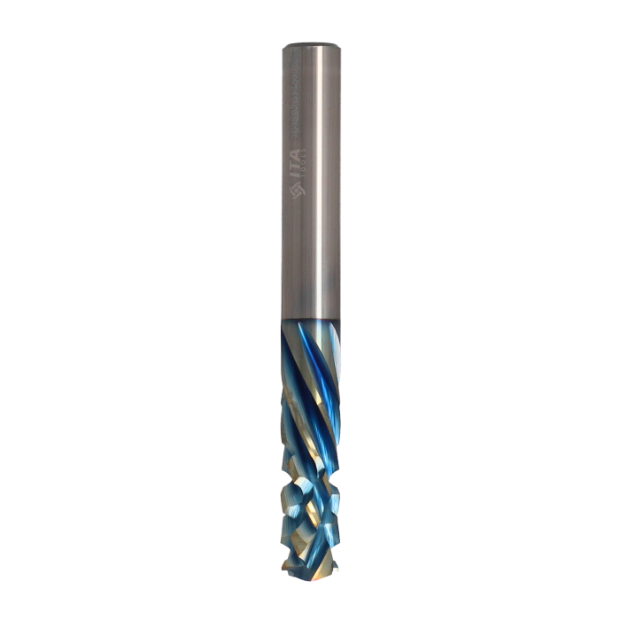 ITA TOOLS frez spiralny kompresyjny pozytyw + negatyw Z2+6 D8 I22 L70 S8 wykańczający powłoka Platinum