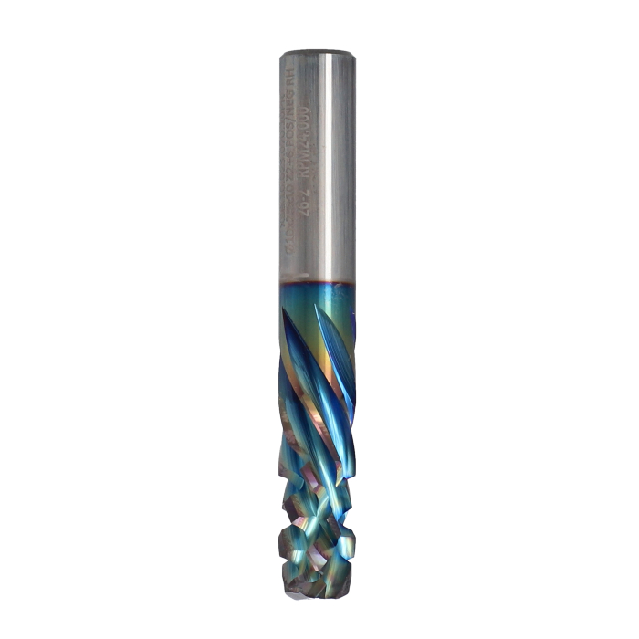 ITA TOOLS frez spiralny kompresyjny pozytyw + negatyw Z2+6 D10 I25 L70 S10 wykańczający powłoka Platinum