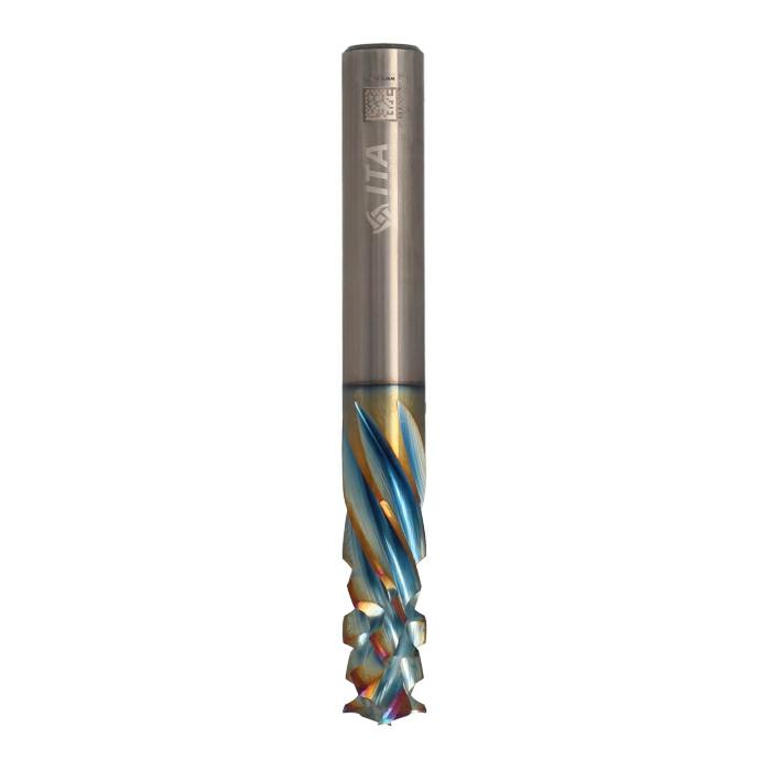 ITA TOOLS frez spiralny kompresyjny pozytyw + negatyw Z2+6 D10 I25 L80 S10 wykańczający powłoka Platinum
