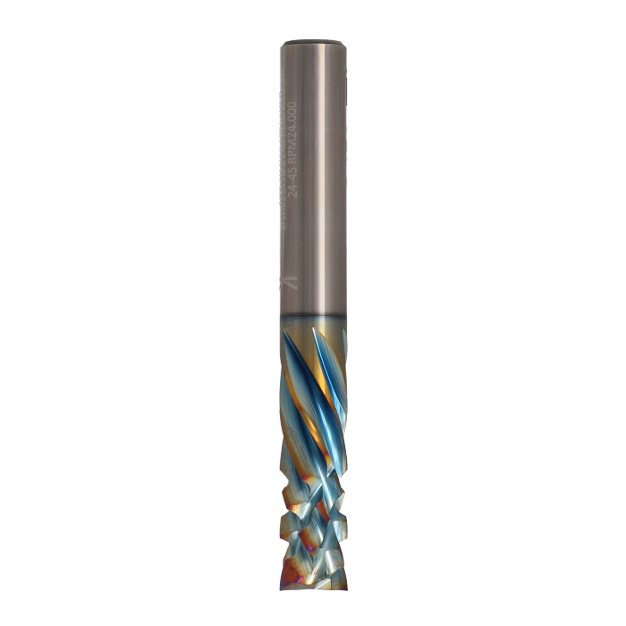 ITA TOOLS frez spiralny kompresyjny pozytyw + negatyw Z2+6 D10 I25 L80 S10 wykańczający powłoka Platinum