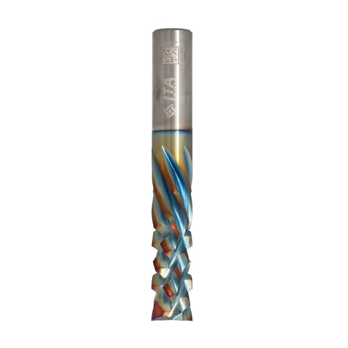 ITA TOOLS frez spiralny kompresyjny pozytyw + negatyw Z2+6 D12,7 I38,1 L88,9 S12,7 wykańczający powłoka Platinum