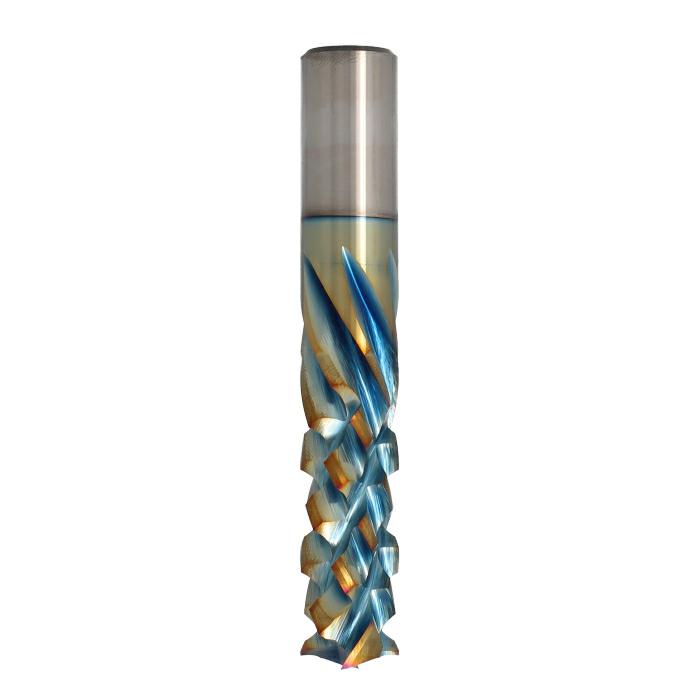 ITA TOOLS frez spiralny kompresyjny pozytyw + negatyw Z2+6 D16 I35 L90 S16 wykańczający powłoka Platinum