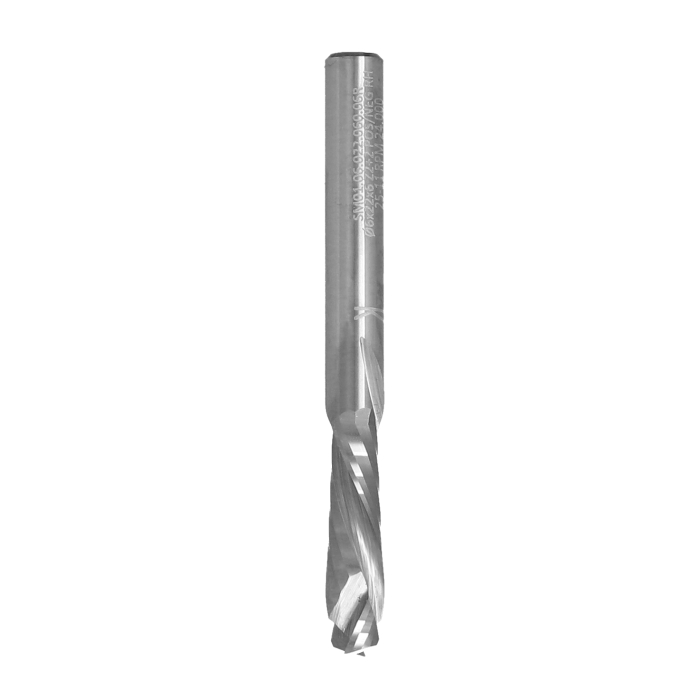 ITA TOOLS frez spiralny kompresyjny pozytyw + negatyw Z2+2 D6 I22 L60 S6 wykańczający