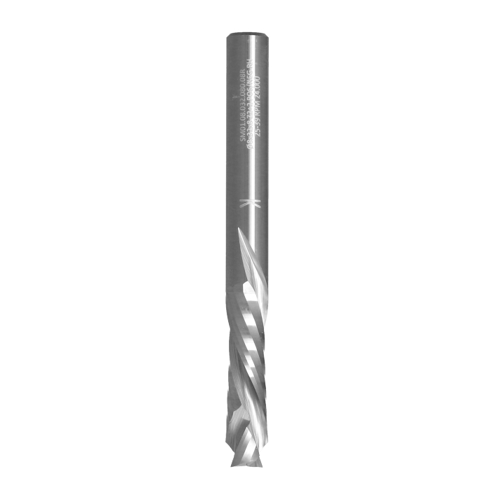 ITA TOOLS frez spiralny kompresyjny pozytyw + negatyw Z2+2 D8 I32 L80 S8 wykańczający