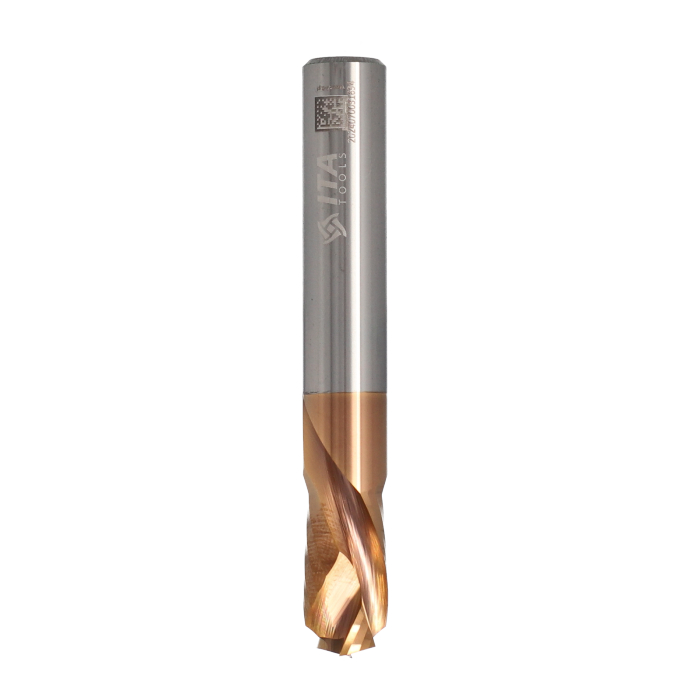ITA TOOLS frez spiralny kompresyjny pozytyw + negatyw Z2+2 D10 I18 L70 S10 wykańczający powłoka TiSiN