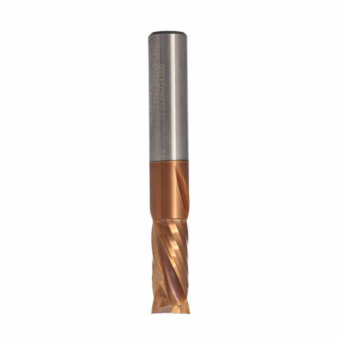 ITA TOOLS frez spiralny kompresyjny pozytyw + negatyw Z2+2 D10 I22 L70 S10 wykańczający powłoka TiSiN