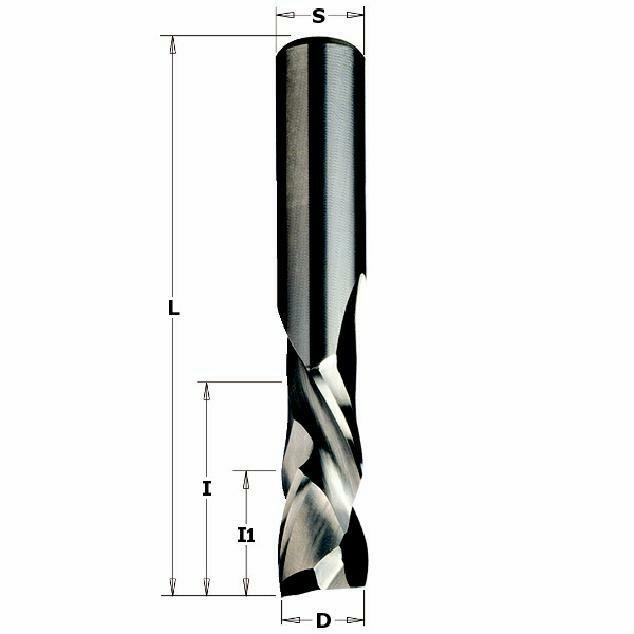 ITA TOOLS frez spiralny kompresyjny pozytyw + negatyw Z2+2 D12 I52 L100 S12 wykańczający