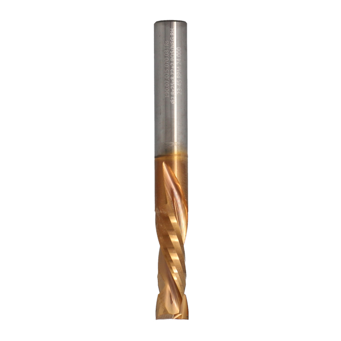 ITA TOOLS frez spiralny kompresyjny pozytyw + negatyw Z2+2 D7,8 I25 L70 S8 wykańczający powłoka TiSiN