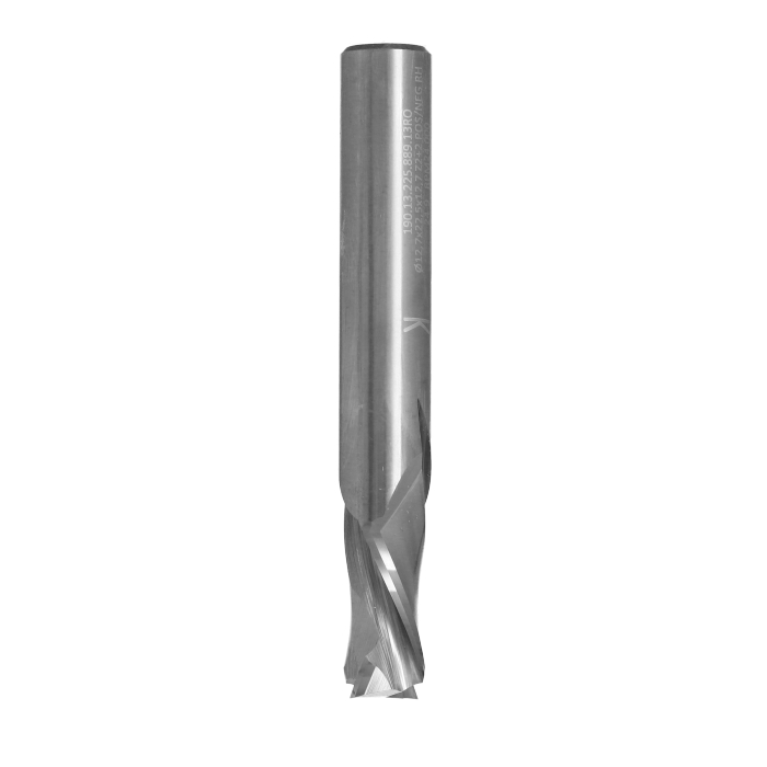 ITA TOOLS frez spiralny kompresyjny pozytyw + negatyw Z2+2 D12,7 I22,5 L88,9 S12,7 wykańczający