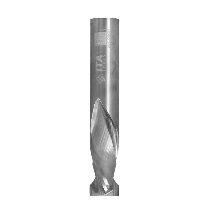 ITA TOOLS frez spiralny kompresyjny pozytyw + negatyw Z2+2 D12,7 I25,4 L76,2 S12,7 wykańczający