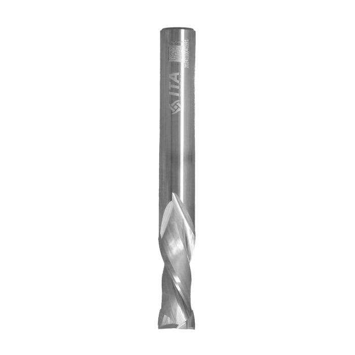 ITA TOOLS frez spiralny kompresyjny pozytyw + negatyw Z2+2 D9,52 I22,22 L76,2 S9,52 wykańczający