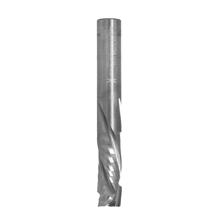 ITA TOOLS frez spiralny kompresyjny pozytyw + negatyw Z3+3 D12 I35 L90 S12 wykańczający