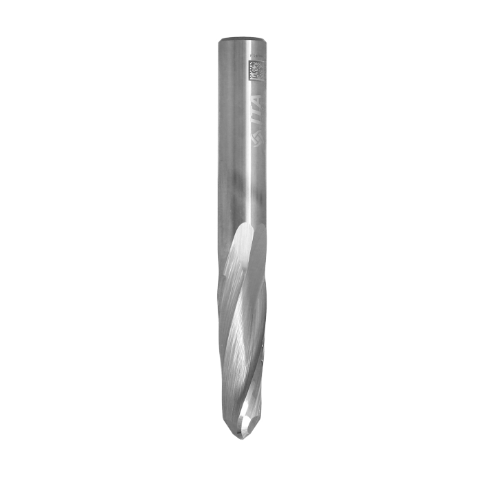 ITA TOOLS frez spiralny kulisty pozytyw Z2 D10 I32 L80 S10 R5 wykańczający