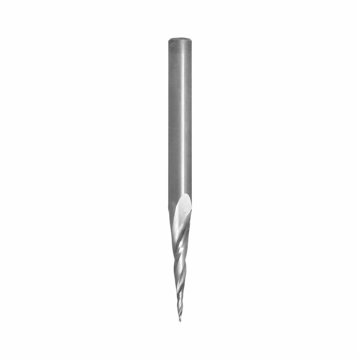 ITA TOOLS frez spiralny kulisto-stożkowy pozytyw Z2 D0,8 I25 L70 S6 R0,4 wykańczający