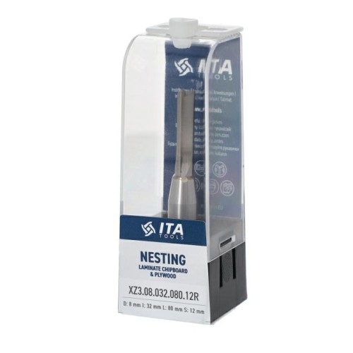 ITA TOOLS frez prosty do nestingu Z3 D8 I32 L80 S12 wykańczający