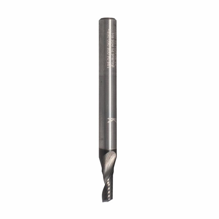 ITA TOOLS frez spiralny do aluminium i tworzyw sztucznych pozytyw Z1 D4 I8 L60 S6 wykańczający powłoka HC