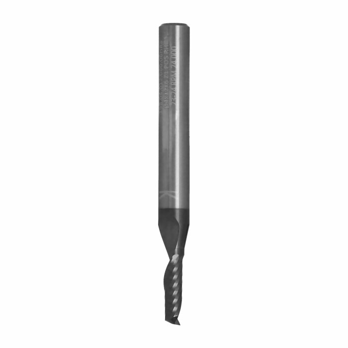 ITA TOOLS frez spiralny do aluminium i tworzyw sztucznych pozytyw Z1 D4 I12 L60 S6 wykańczający powłoka HC