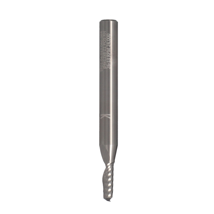 ITA TOOLS frez spiralny do aluminium i tworzyw sztucznych pozytyw Z1 D4 I12 L60 S6 wykańczający
