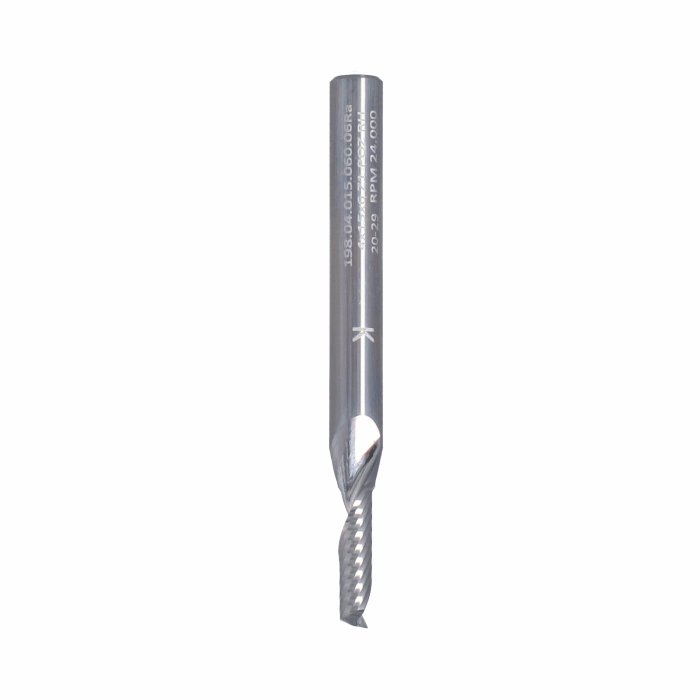 ITA TOOLS frez spiralny do aluminium i tworzyw sztucznych pozytyw Z1 D4 I15 L60 S6 wykańczający