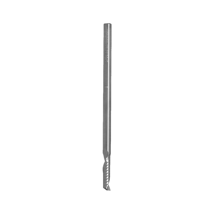ITA TOOLS frez spiralny do aluminium i tworzyw sztucznych pozytyw Z1 D3,18 I12,7 L63,5 S3,18 wykańczający