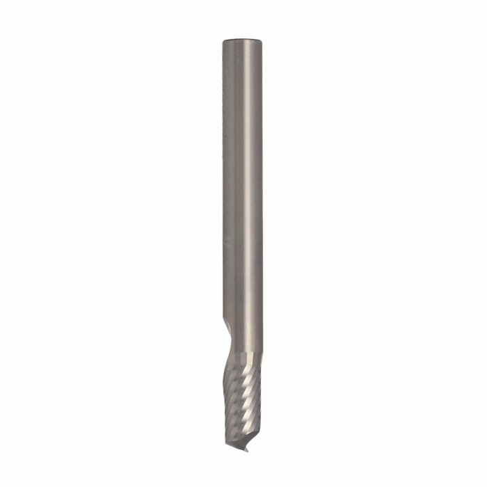 ITA TOOLS frez spiralny do aluminium i tworzyw sztucznych pozytyw Z1 D6,35 I12,7 L63,5 S6,35 wykańczający
