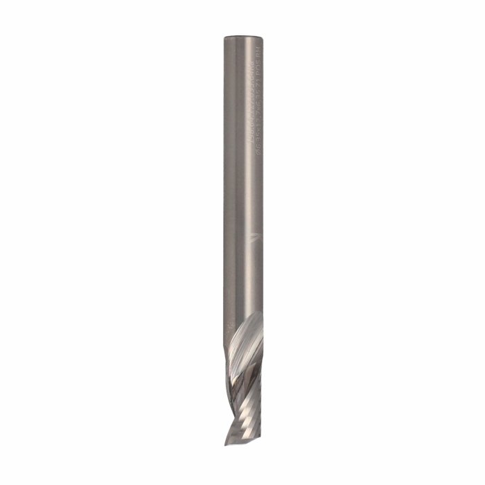ITA TOOLS frez spiralny do aluminium i tworzyw sztucznych pozytyw Z1 D6,35 I12,7 L63,5 S6,35 wykańczający