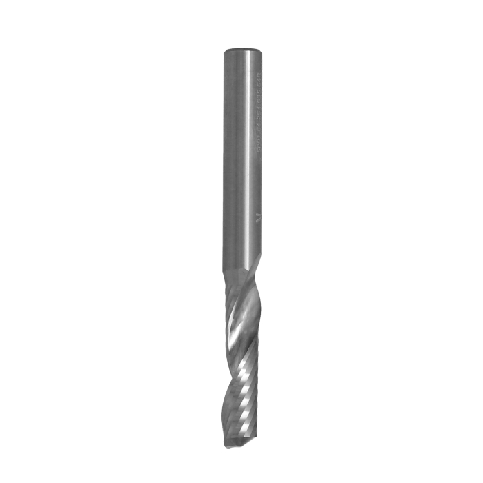 ITA TOOLS frez spiralny do aluminium i tworzyw sztucznych pozytyw Z1 D6,35 I25,4 L63,5 S6,35 wykańczający